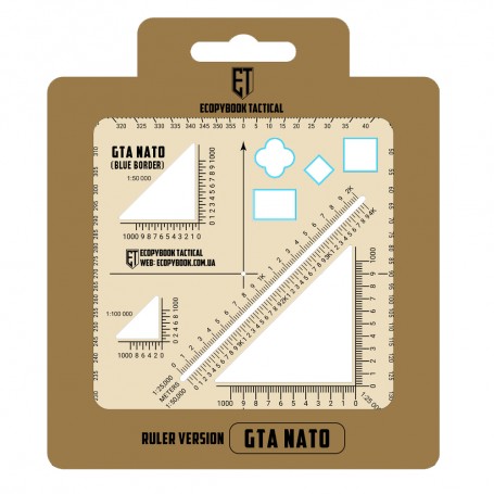 Ecopybook Tactical ruler GTA NATO (Blue Border)