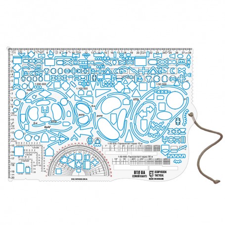 Ecopybook Tactical ruler VTL UA (Blue Border)