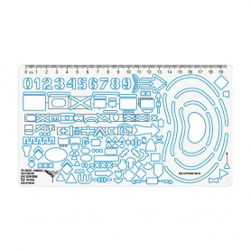 M-TAC/Ecopybook taktinė liniuotė Scout's NATO/UA (Blue Border)