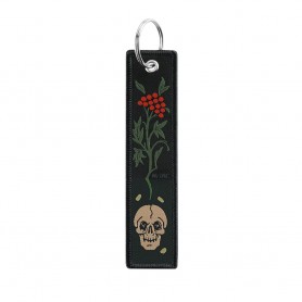 Skull/Viburnum Keychain