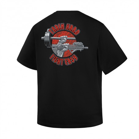 Train Hard Oversized Cotton T-Shirt Hard