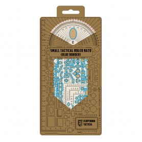 M-Tac taktinė liniuotė/matuoklis Small NATO (BLUE BORDER)