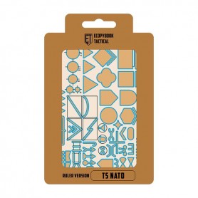 Ecopybook taktinė liniuotė TS NATO (blue)