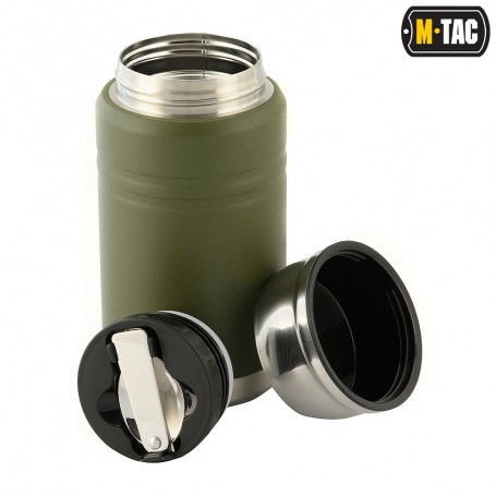 M-Tac Stainless Thermos with folding spoon 750 ml